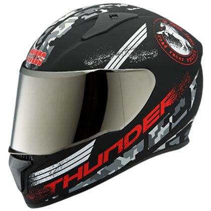 THUNDER D2 DECOR WITH MIRROR VISOR
