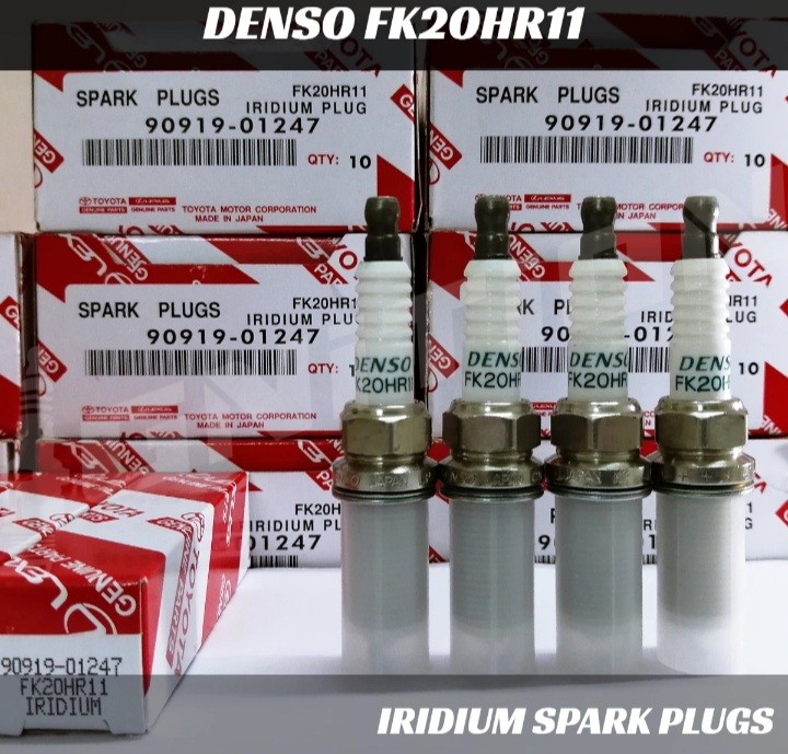 4-SET Genuine Toyota Spark Plug 90919-01247 FK20HR11 IRIDIUM PLUG OEM FOUR SET