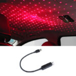 Adjustable USB Car Interior Decorative Light Mini LED Car Roof Star Night Lights Projector Atmosphere Lamp Room Party Decoration