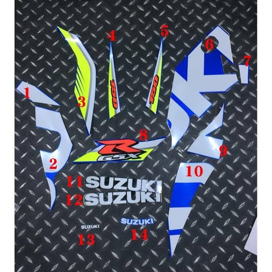 Suzuki Gsx R Stripping Set Triton Blue
