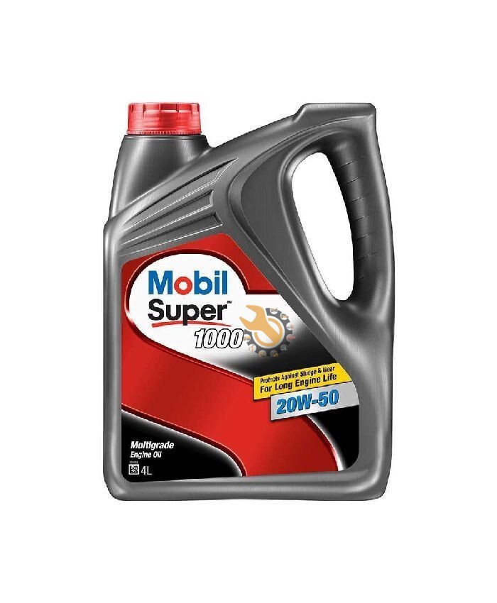 Mobil Super 1000 20W50 Engine Oil, 4 Liter