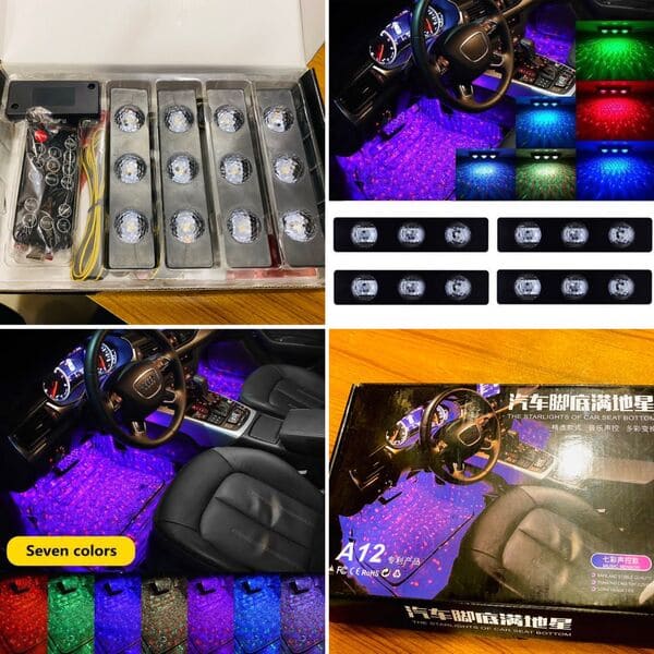 DJ LED Light Atmosphere Swivel Flash Multicolor Disco Bulb (Seven Cloar)